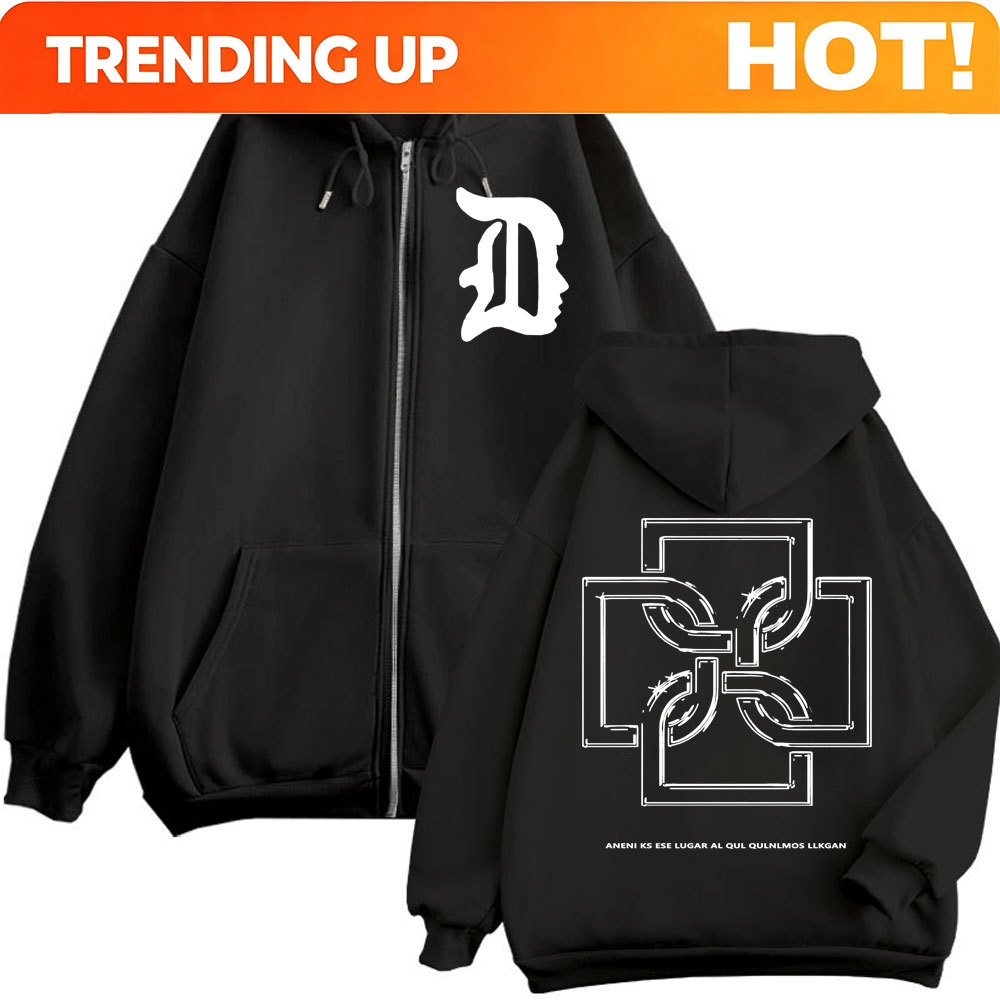 Mens Fashion Zip Up Hoodies - Personalisierter Rapper Duki Logo Grafik Zipper