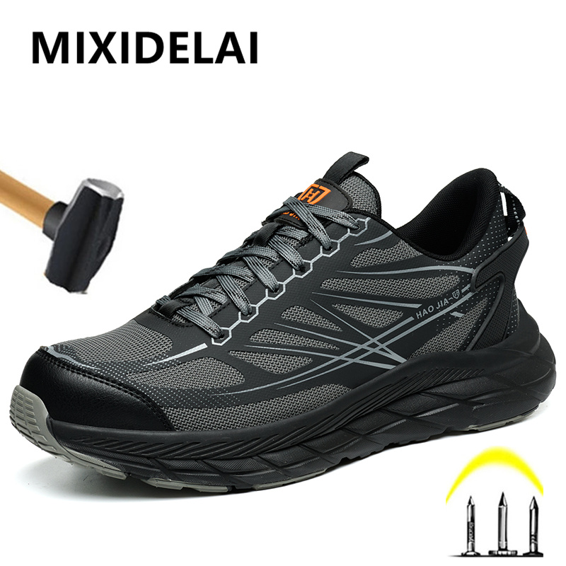Mens Fashion Trainers - Modische Arbeitssneaker, Stahlkappenschuhe, Sicherheitsstiefel, Schutzschuhe, pannensichere,