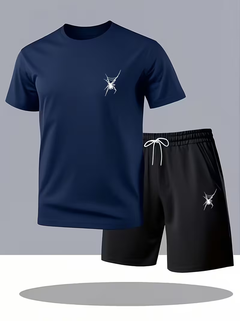Men'S Fashion Videos - Neue Street-Trendige Herren-Sommer-Sportbekleidung: Atmungsaktive Kurzarm-Shorts, Leicht,