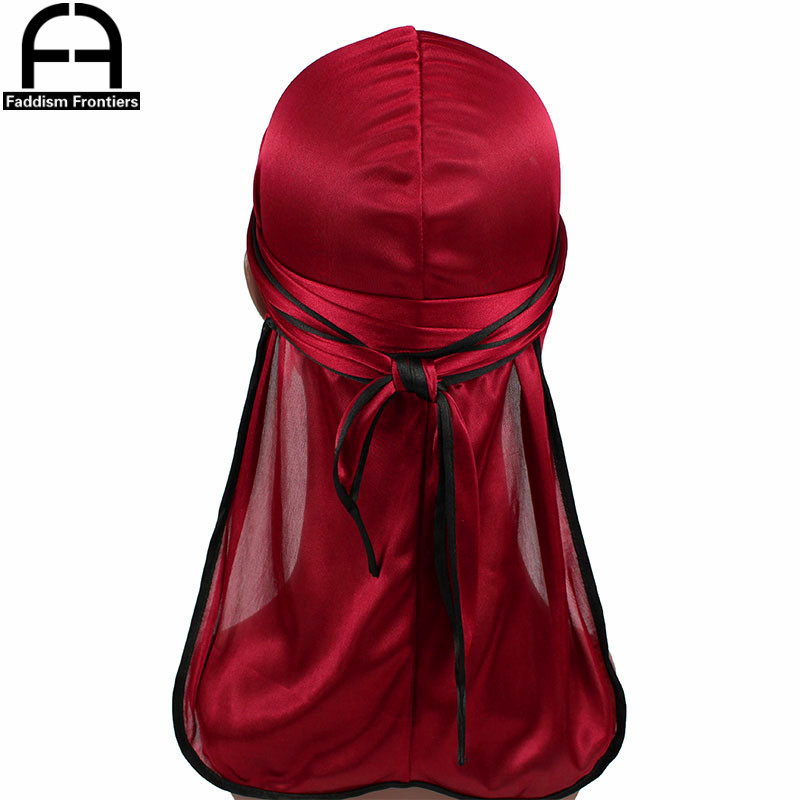 Men'S Fashion With Hat - Neue Mode herren Satin Durags Biker