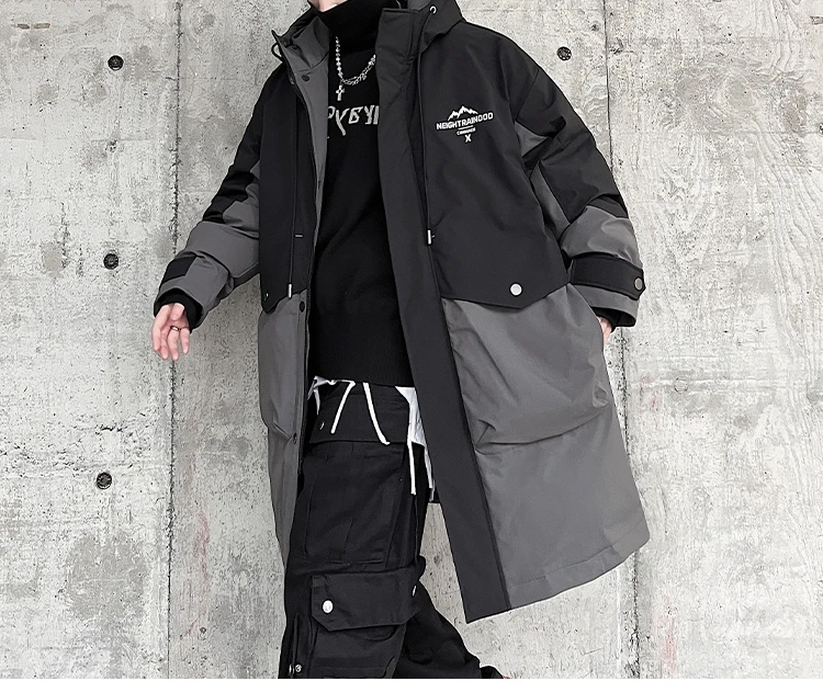 Men'S Fashion X - Plus-Size-Herrenbekleidung, Wintermode, Daunenjacke für Herren, koreanischer