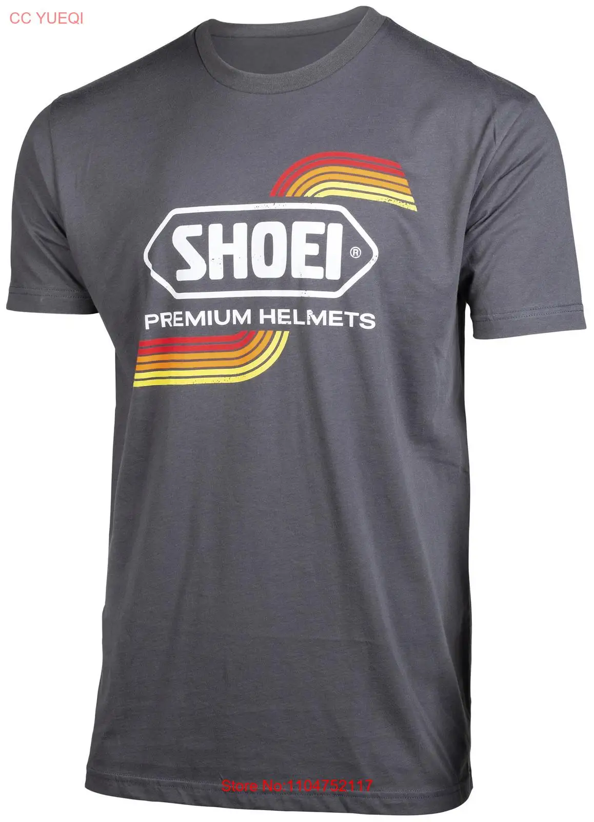 Men'S Fashion X - Shoei Vintage T-Shirt X Großes graues