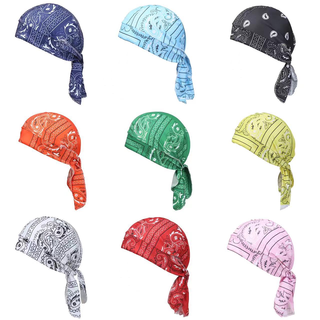 Men'S Fashion With Hat - Herren Bandana Schal Fahrrad-Kopftuch Taschentuch Kopfbedeckung