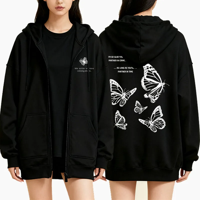 Mens Fashion Zip Up Hoodies - Life Is Strange Print Reißverschluss-Hoodie für