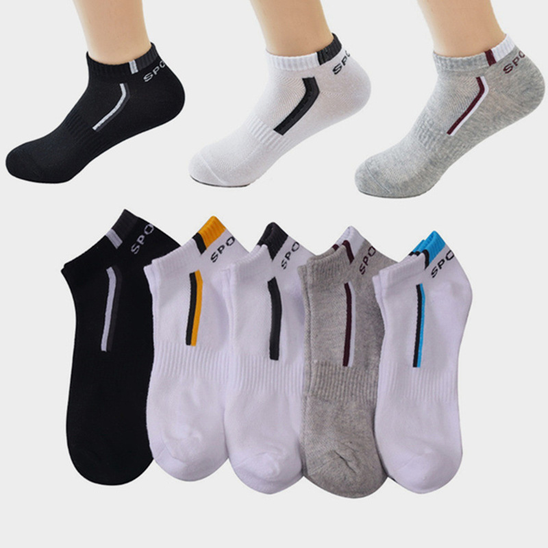 Socks Ankle Men - 2 Paar/Lot Hochwertige Herren-Knöchelsocken Atmungsaktive Baumwoll-Sportsocken