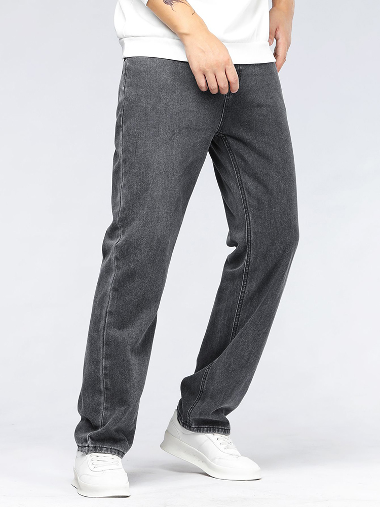 Herren Koreanische Mode Baggy  – Men'S Fashion Grey Jeans Bewertung und Preis