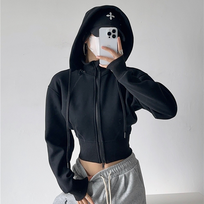 Damen Crop Hoodie Sweatshirts  – Mens Fashion Zip Up Hoodies Bewertung und Preis