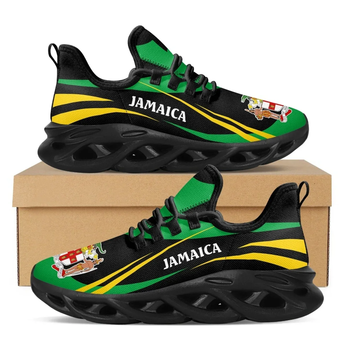 Jamaika Flagge Drucken Schuhe  – Mens Fashion Trainers Bewertung und Preis