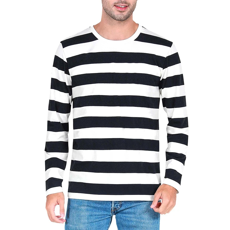 Kontraststreifen 3D-Druck Herr – Mens Fashion Clothes Bewertung und Preis