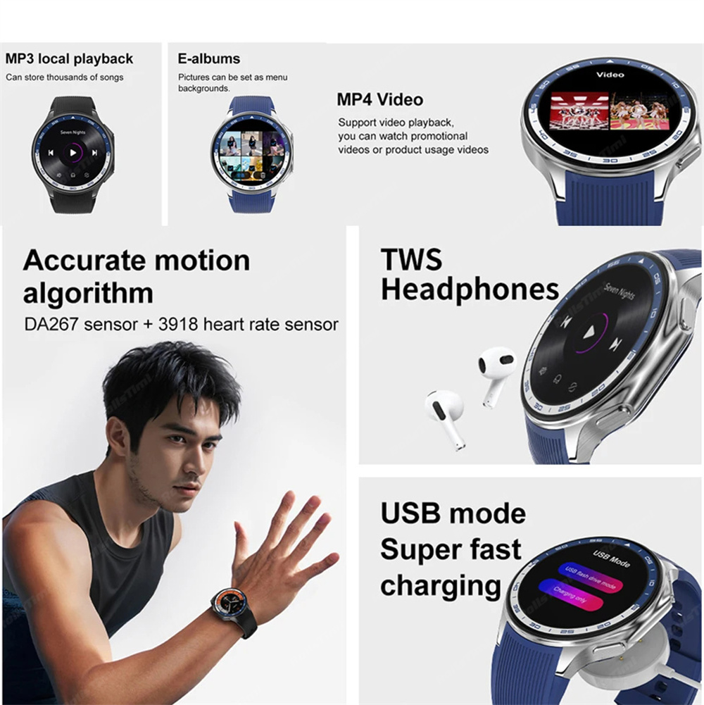 1,43 AMOLED Smart Uhr 3D Surro – Men'S Fashion X Bewertung und Preis