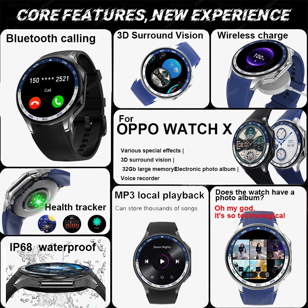 1,43 AMOLED Smart Uhr 3D Surro – Men'S Fashion X Bewertung und Preis