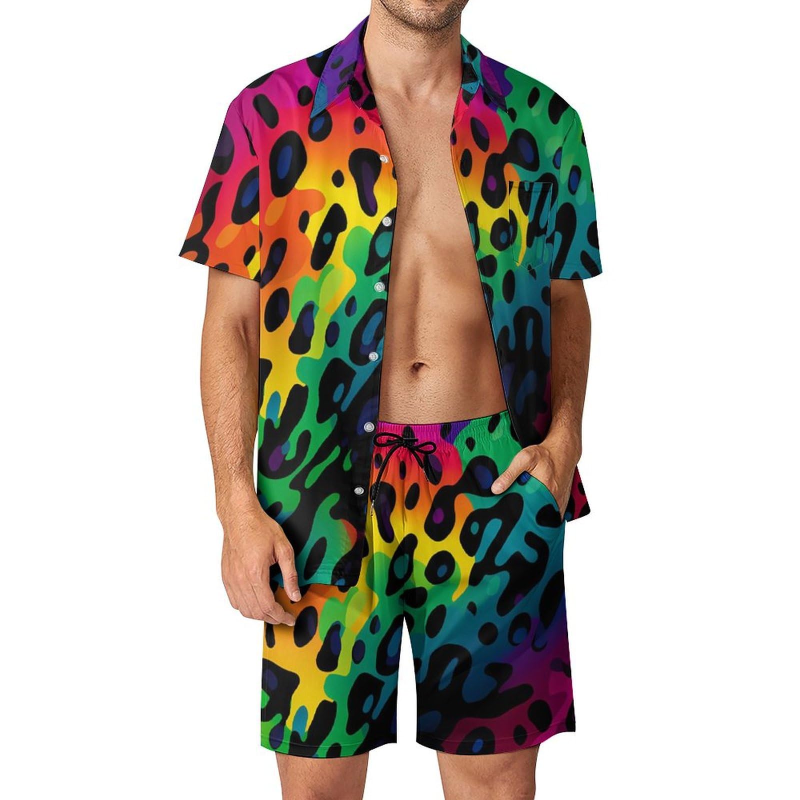 Sommer Unregelmäßiger Geometri – Men'S Fashion Videos Bewertung und Preis