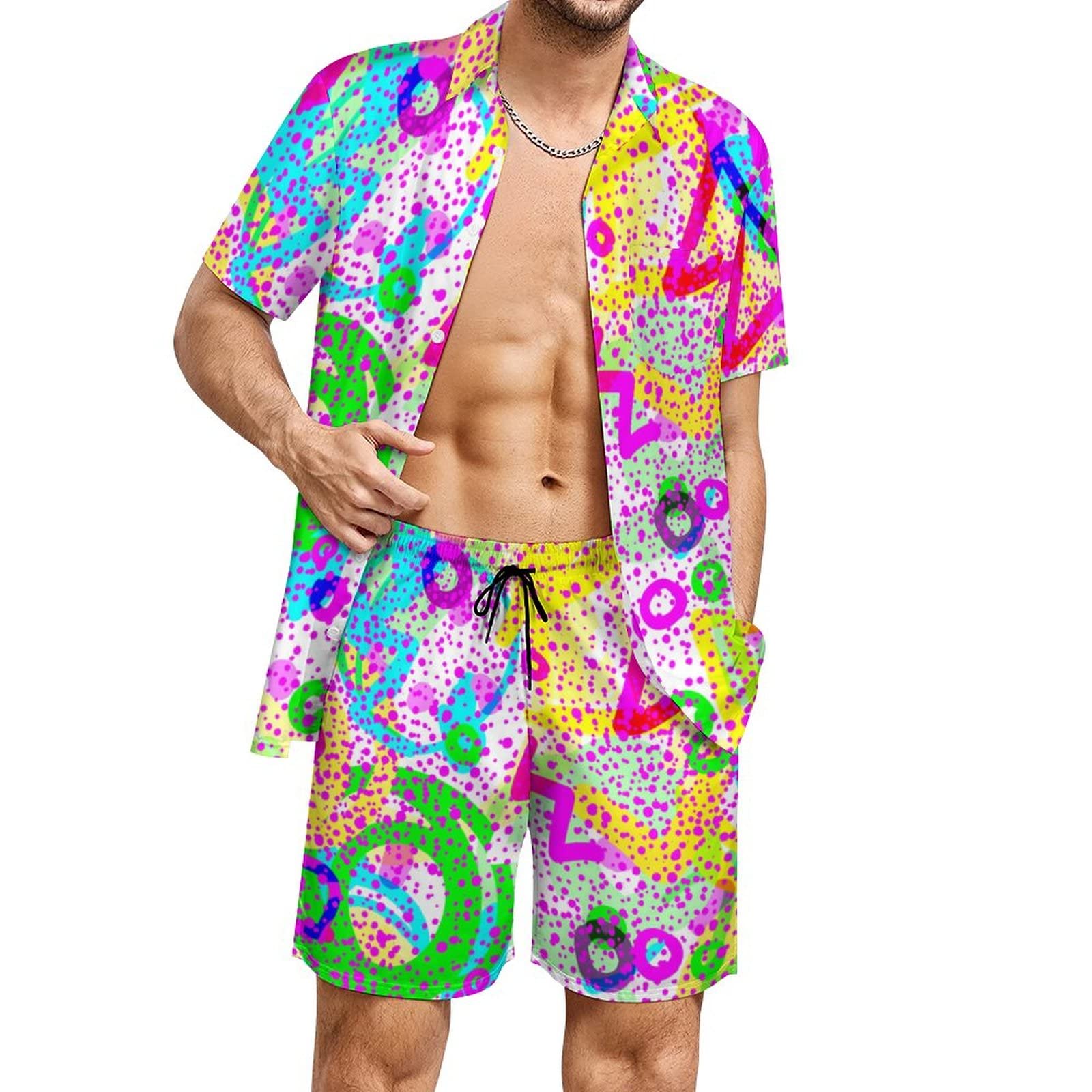 Sommer Unregelmäßiger Geometri – Men'S Fashion Videos Bewertung und Preis