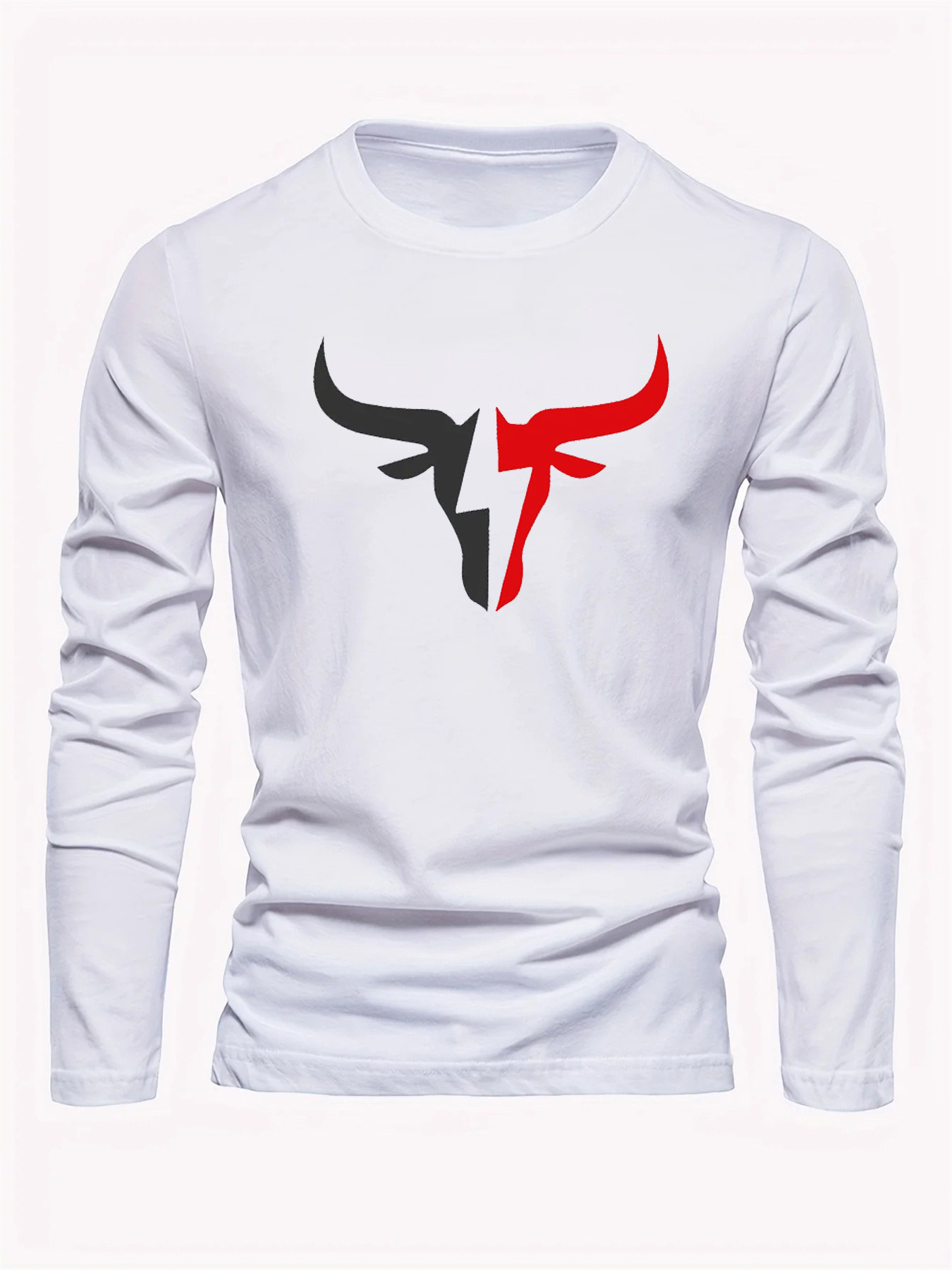 Einfarbiges Herren-Langarm-T-S – Men'S Fashion T Shirts Bewertung und Preis