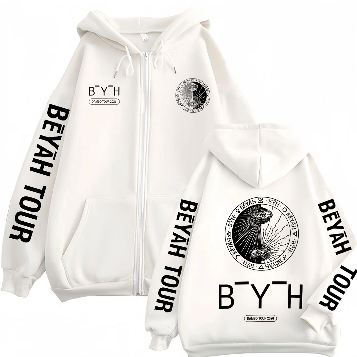 Rapper Damso Beyah Tour 2026 M – Mens Fashion Zip Up Hoodies Bewertung und Preis