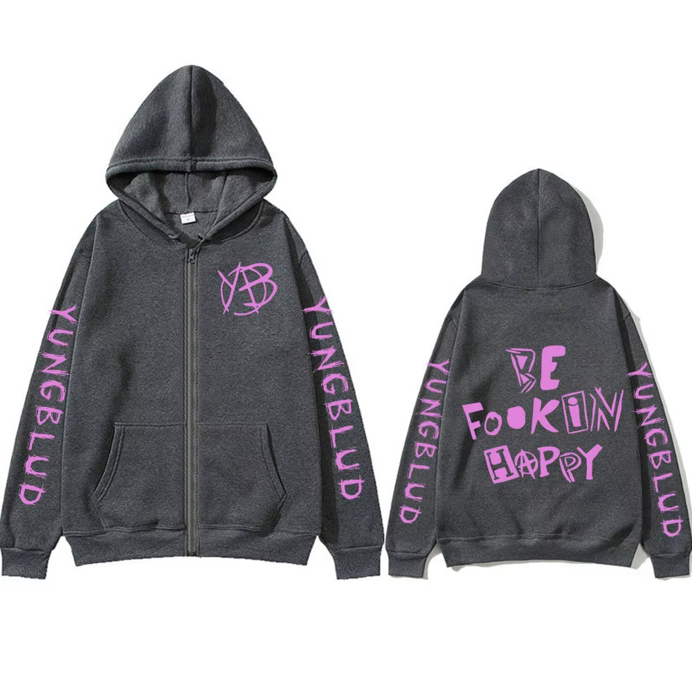 Rock-Sänger Yungblud Be Fookin – Mens Fashion Zip Up Hoodies Bewertung und Preis