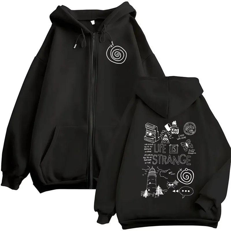 Life Is Strange Print Reißvers – Mens Fashion Zip Up Hoodies Bewertung und Preis